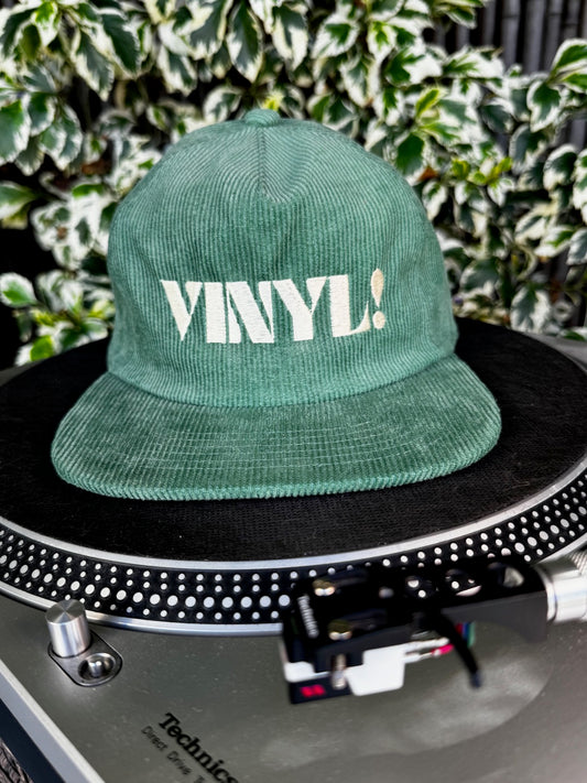 Vinyl! Green Corduroy Hat