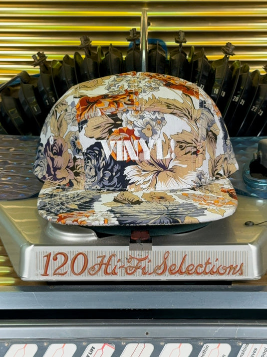 Vinyl! Khaki Floral 5 Panel Hat