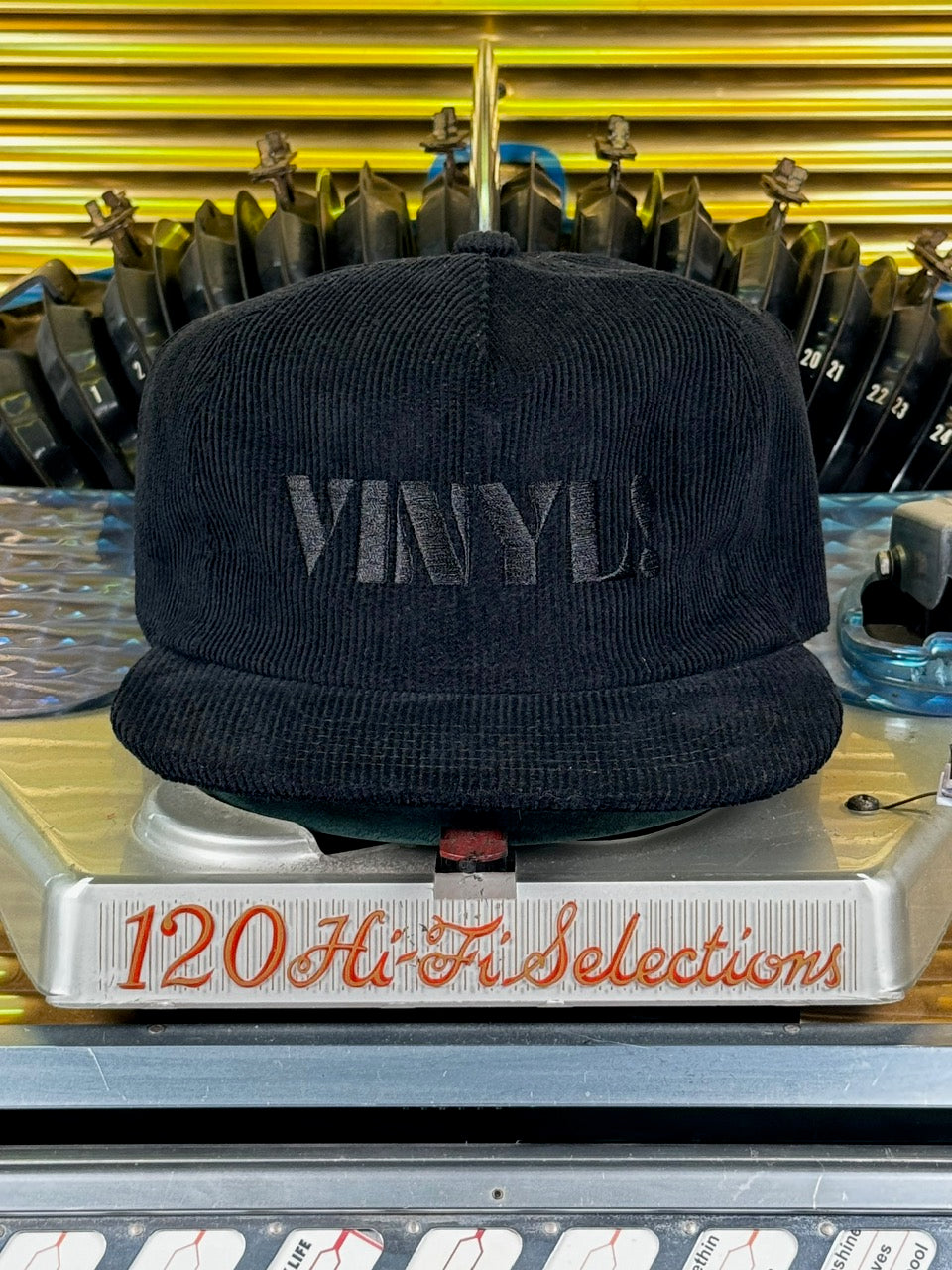 Vinyl! Black Corduroy Hat